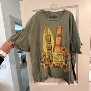 Urban Outfitters Green Graphic Tee